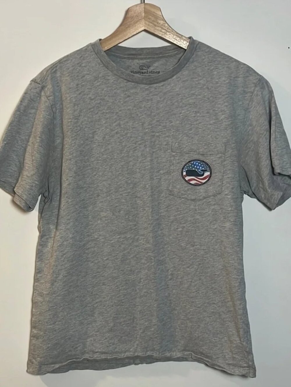 Vineyard Vines Gray Pocket T-Shirt